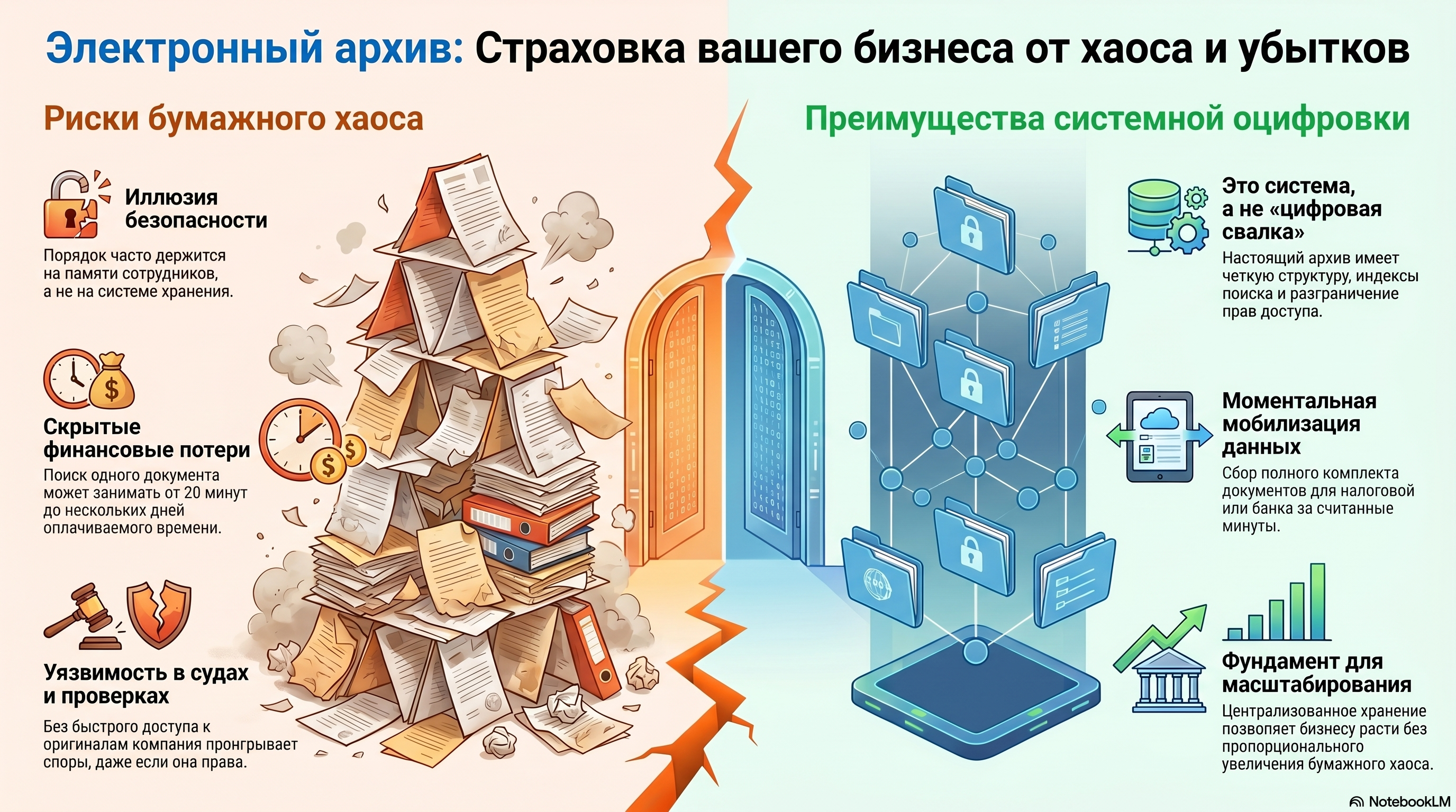 Электронный архив — это не расходы. Это страховка от банкротства